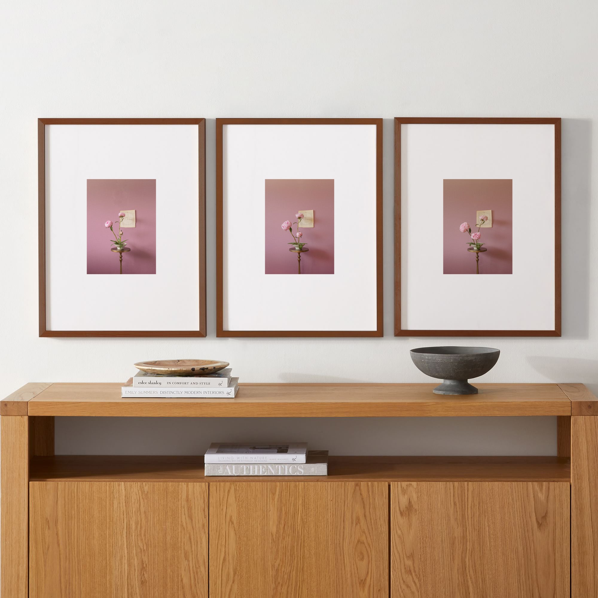 Peonies Opening Triptych