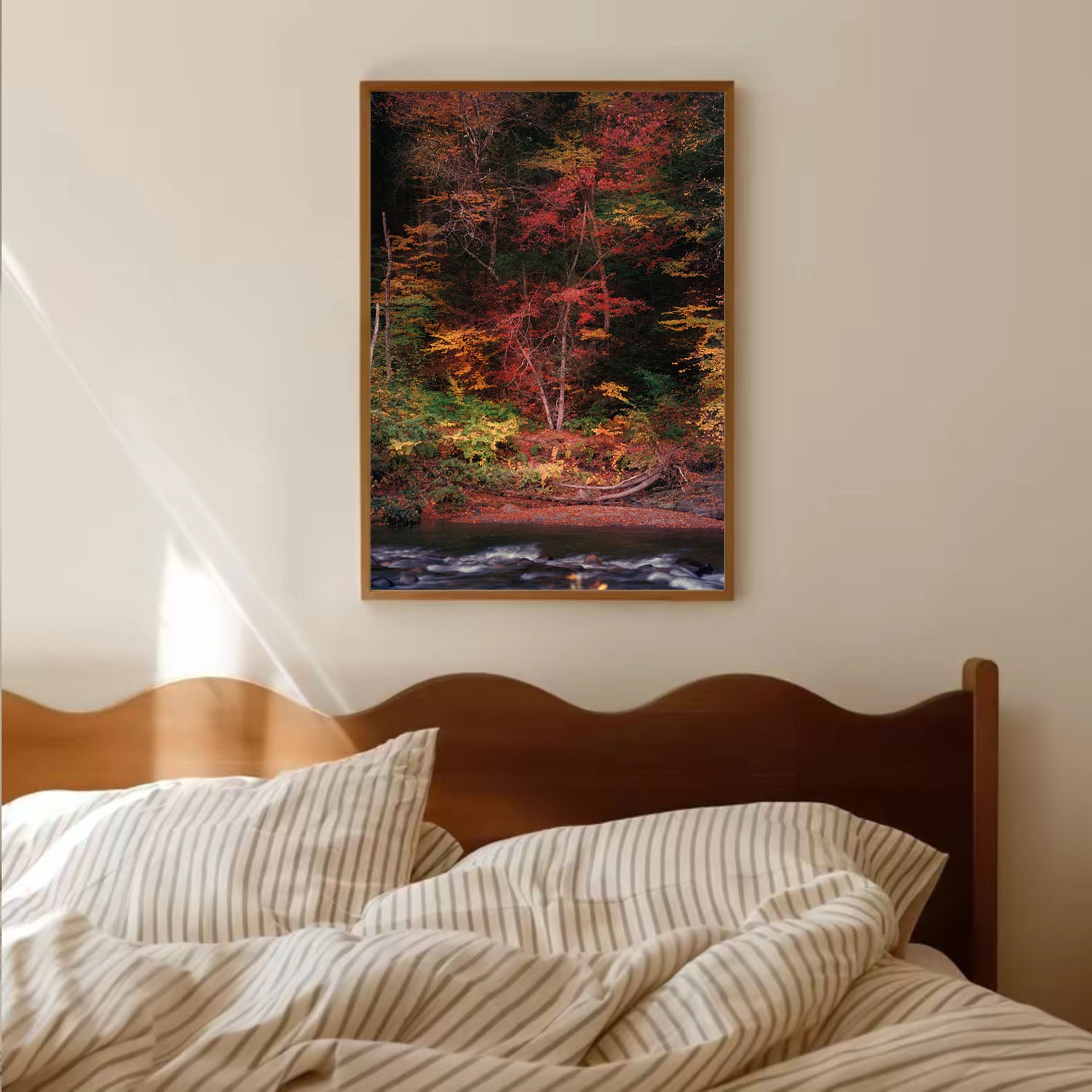 Autumn by the River in Vermont